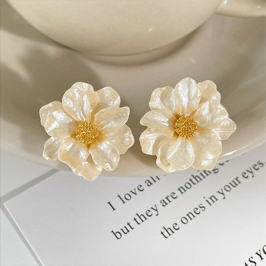 camellia earrings