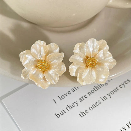 camellia earrings