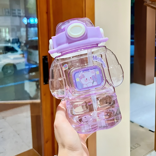 Astro Bear Dual Sipper Water Bottle