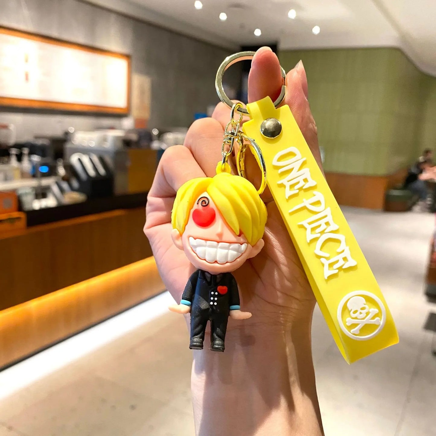 Sanji OP Rubber keychain