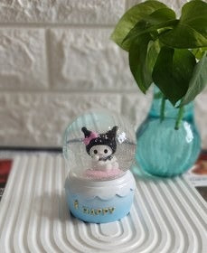 Cute Character Snow Globe with Colorful Lights
