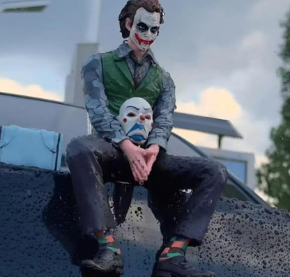 Joker Sitting with Bag and Mask Net