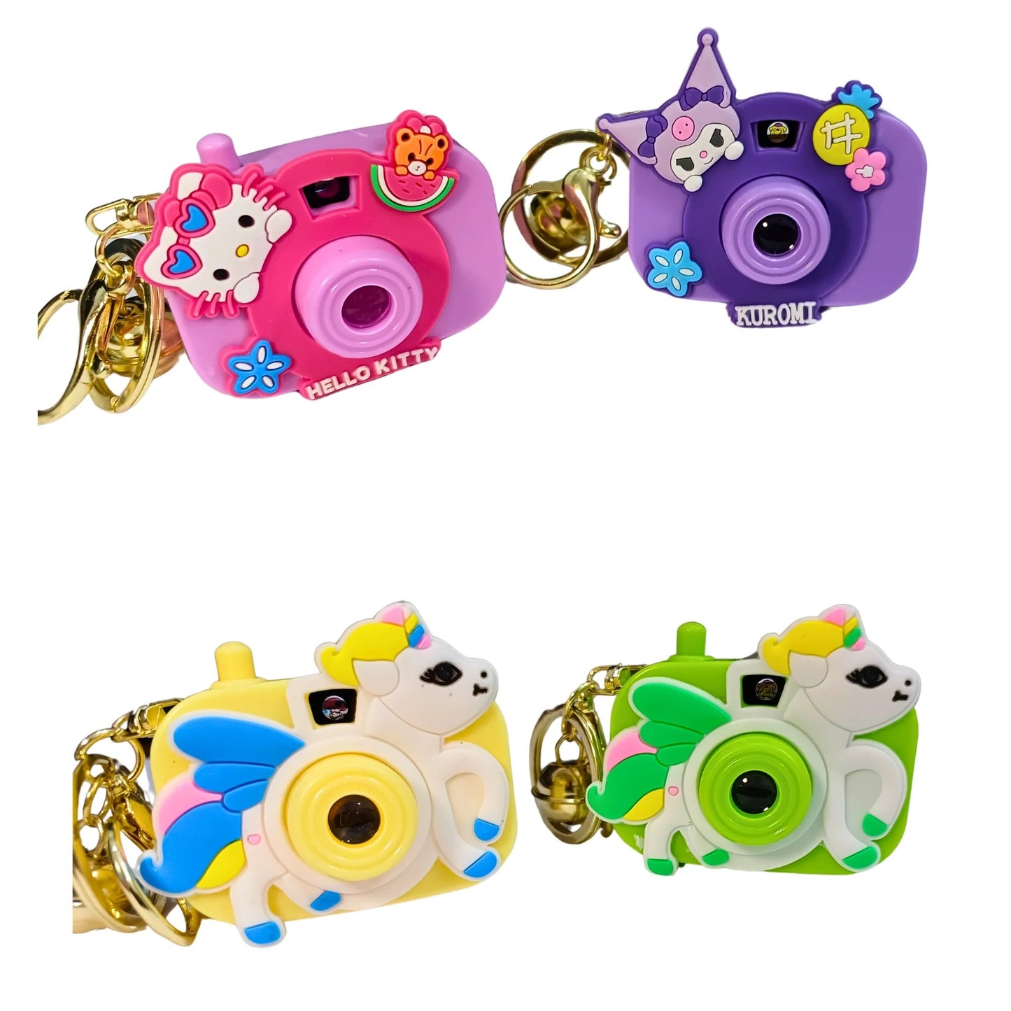 Kuromi/Kitty Mix camera Keychain