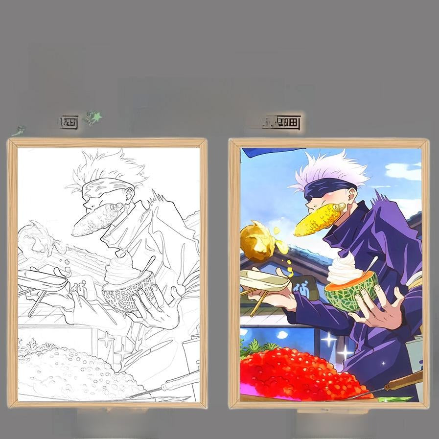 Satoru Gojo 3D Square Lamp