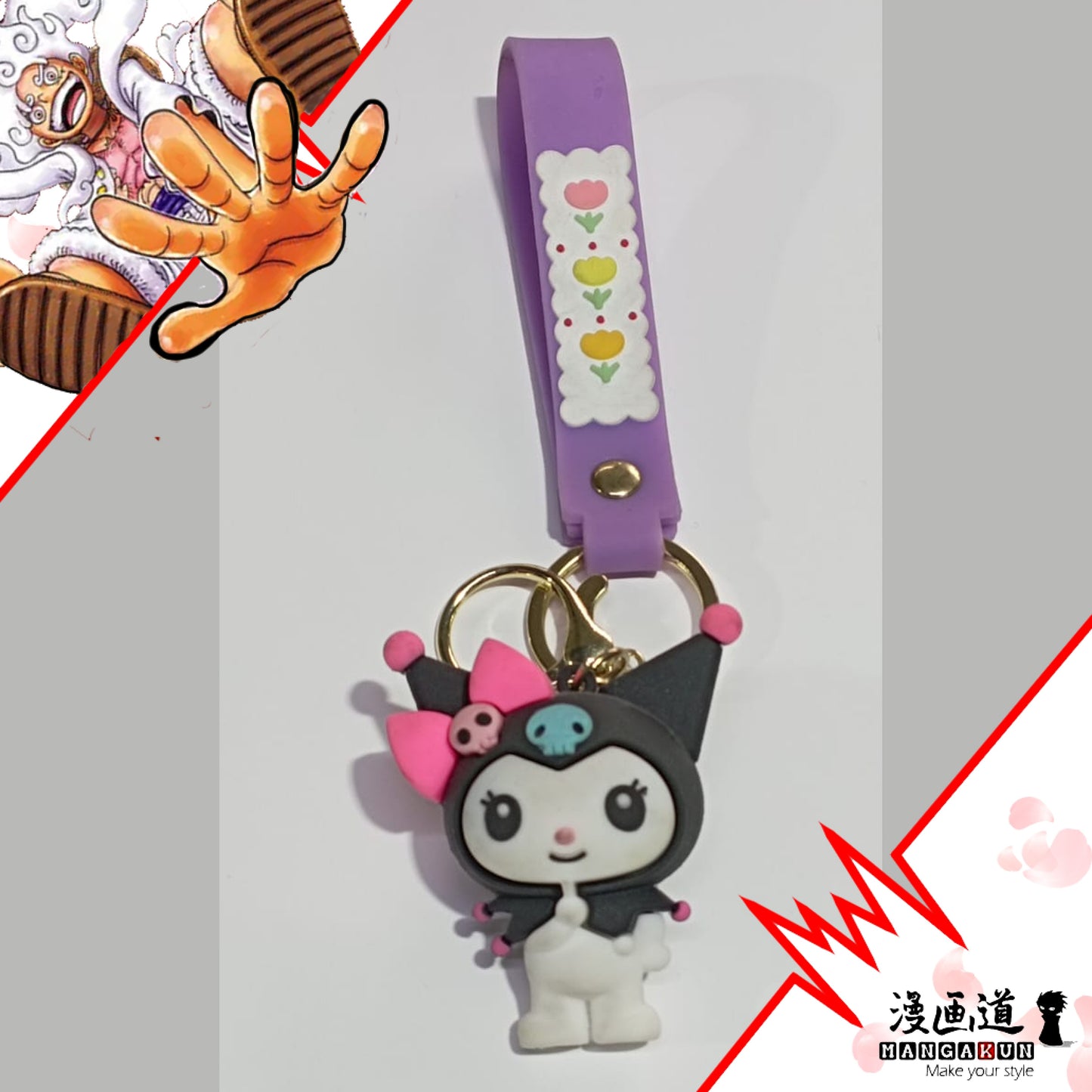 Kuromi New Rubber Keychain
