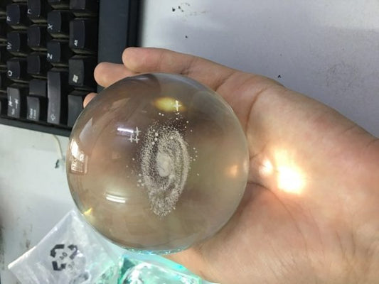 Natural Crystal Ball Lamp