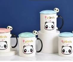 Panda Ceramic Coffee Mug With Spoon