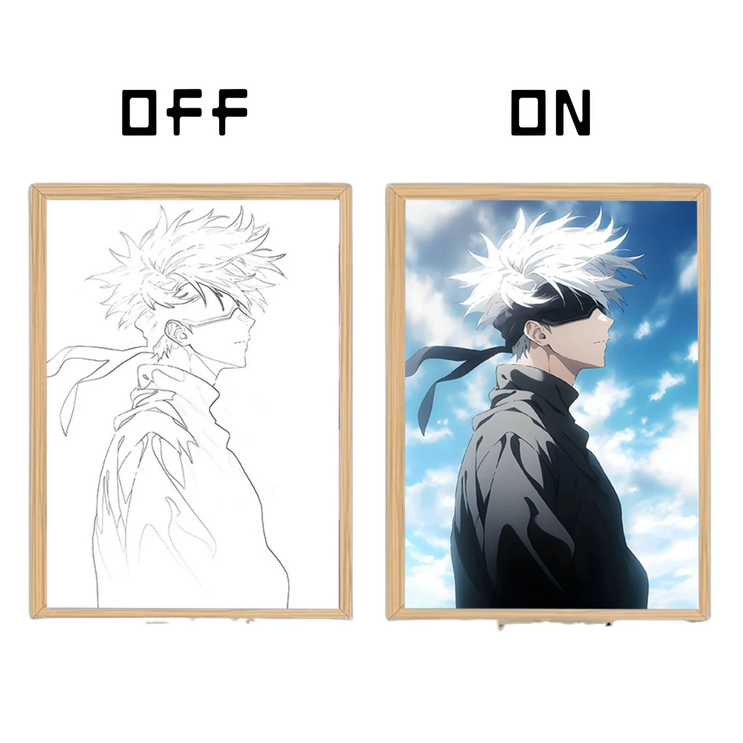 Satoru Gojo 3d Square Lamp