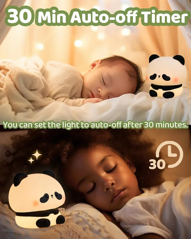 Panda Sitting Silicon Night Lamp