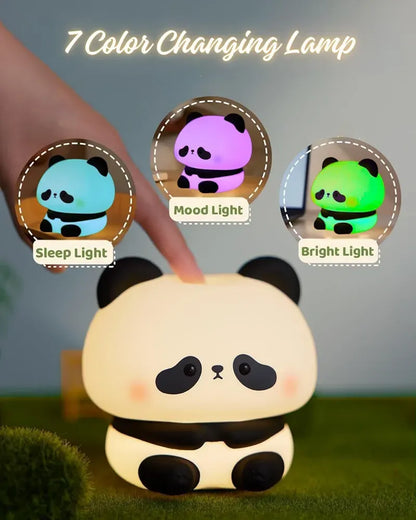 Panda Sitting Silicon Night Lamp