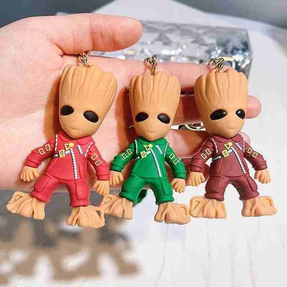 Groot Superhero 3D Keychain