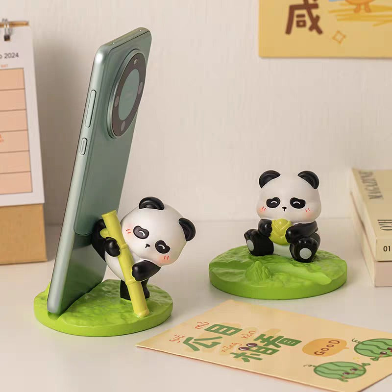 Panda Theme Handmade Resin Art PhoneHolder