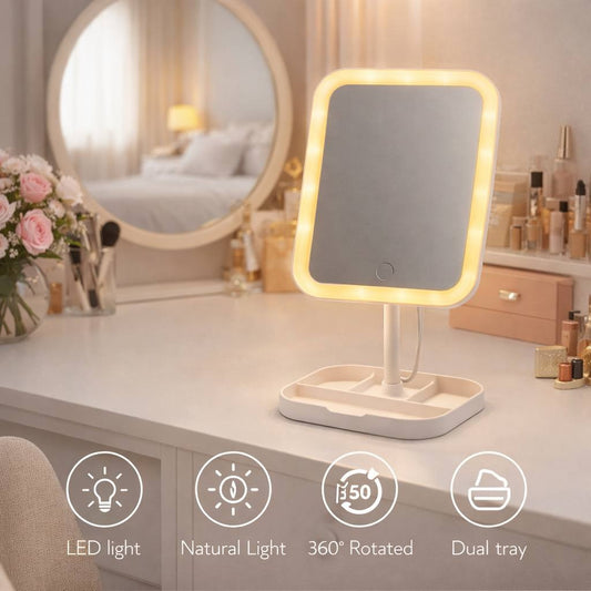 3 Mode Rectangular LED Makeup Mirror