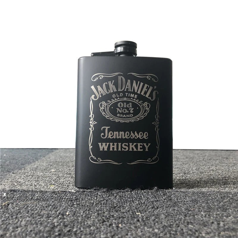 JD Hip flask Matt finish stainless steel