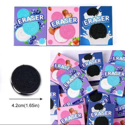 Cute Oreo Biscuit Shaped Eraser