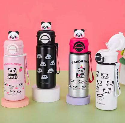 3D Panda Stainless Steel Kids Bottle