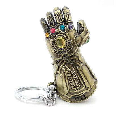 Small Thanos Hand Metal Keychain