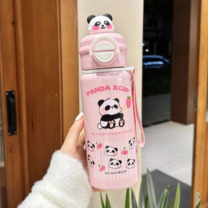 3D Panda Stainless Steel Kids Bottle
