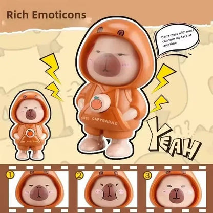 Capybara Face Changing Keychain