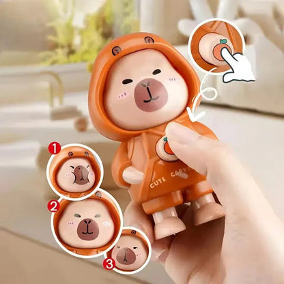 Capybara Face Changing Keychain
