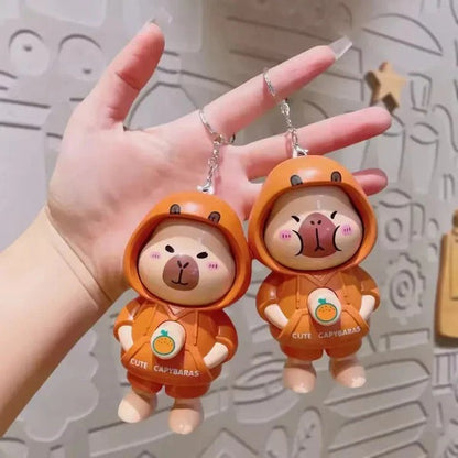 Capybara Face Changing Keychain