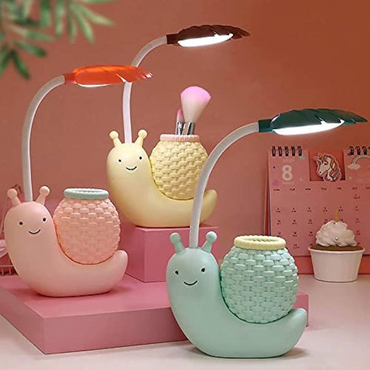 Snail Desk Lamp with Pen Holder