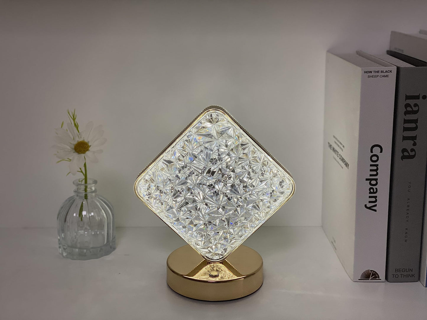 Crystal Luxury 3 Color Touch Table Lamp