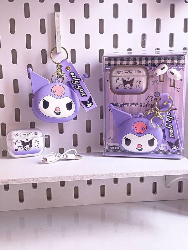 Kuromi Pouch + Earbuds