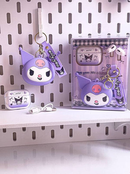 Kuromi Pouch + Earbuds