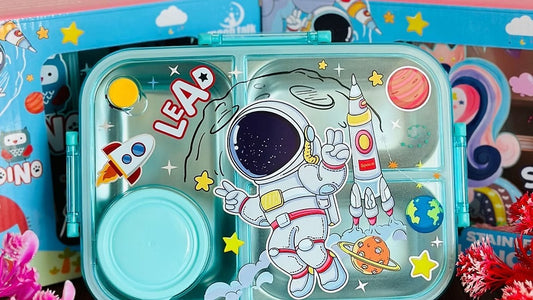 3 Grid Cartoon Insulated Lunch Box