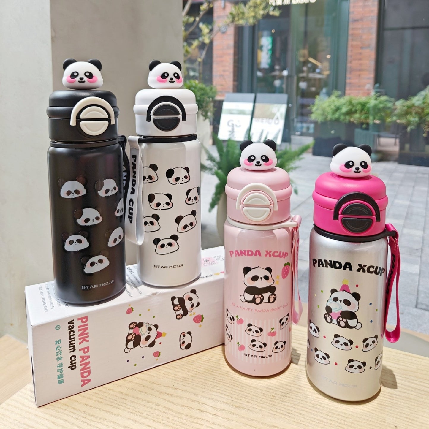 3D Panda Stainless Steel Kids Bottle