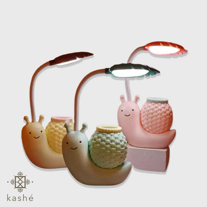 Snail Desk Lamp with Pen Holder