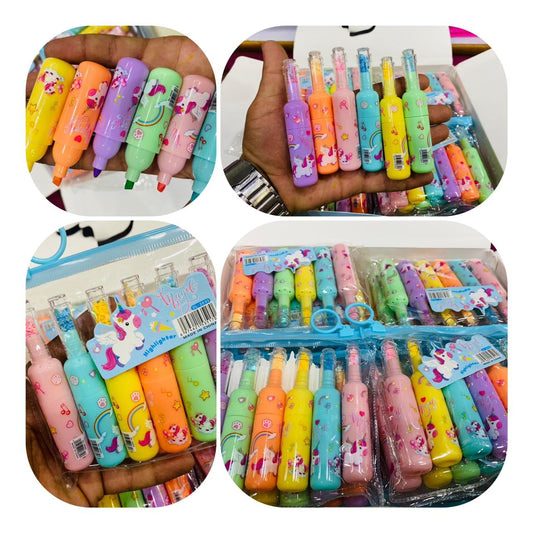 Unicorn Highlighters set