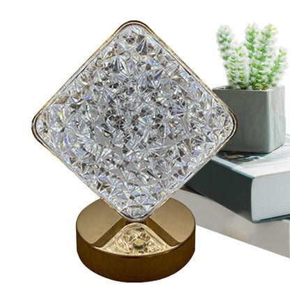 Crystal Luxury 3 Color Touch Table Lamp