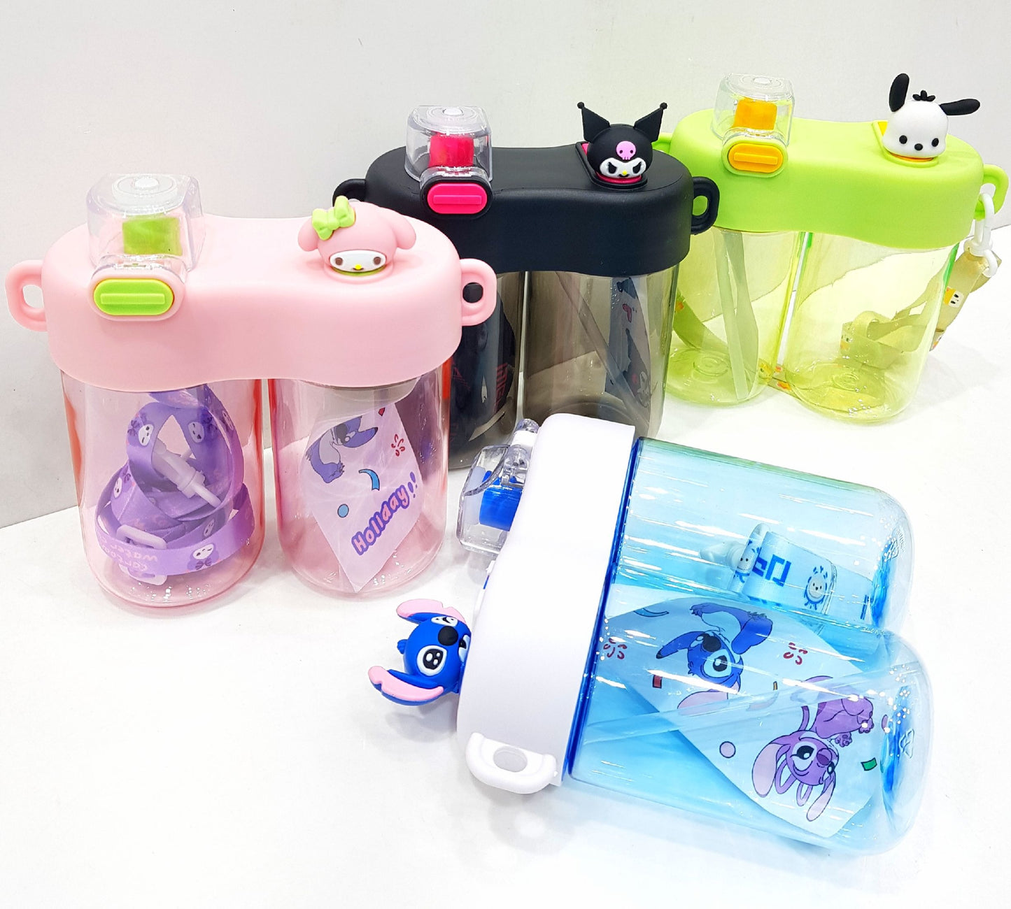 Double-compartment water bottle