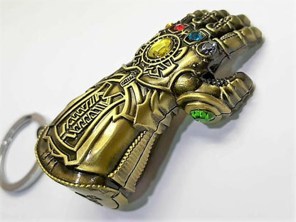 Small Thanos Hand Metal Keychain
