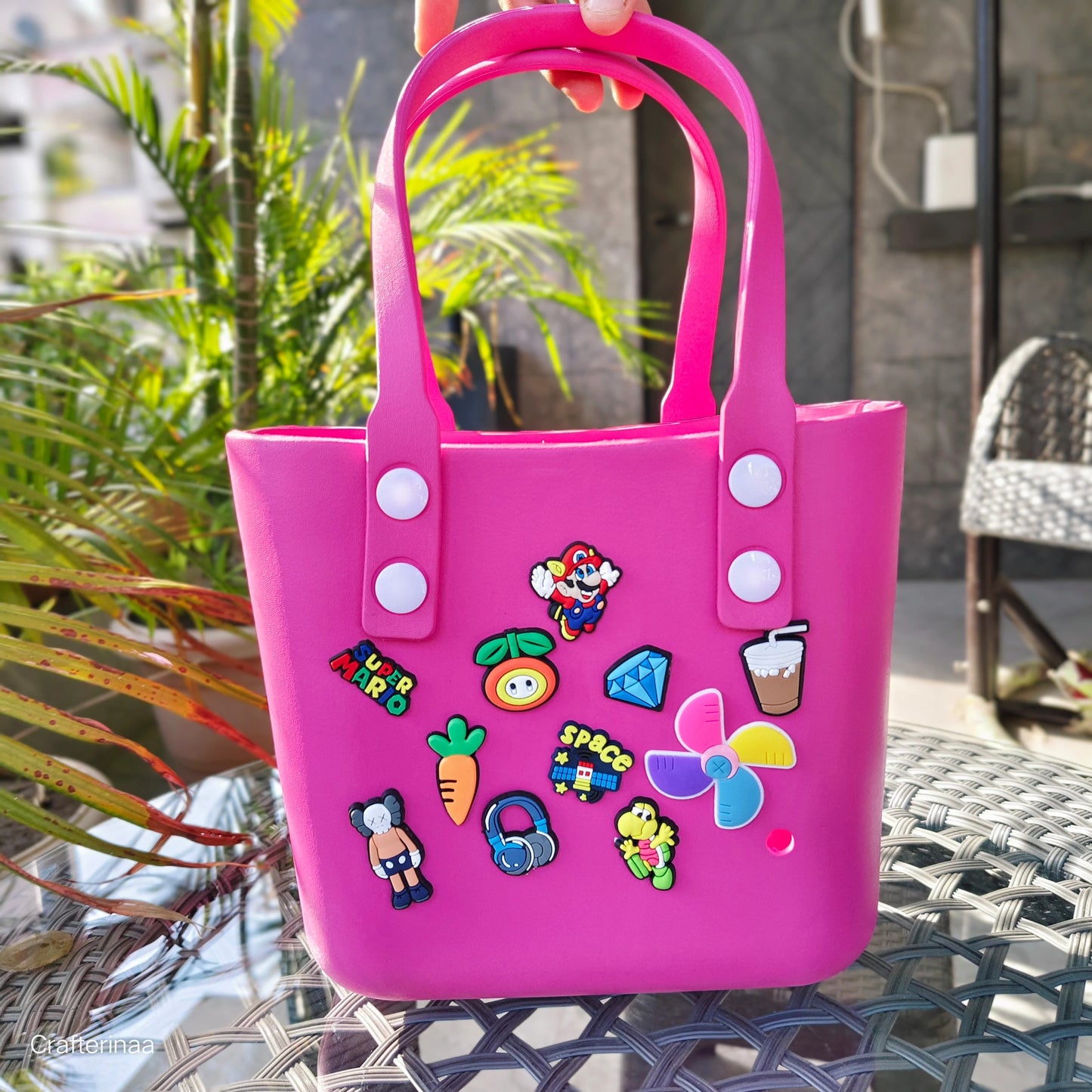 Crocs Beach Silicon Bags With Charms