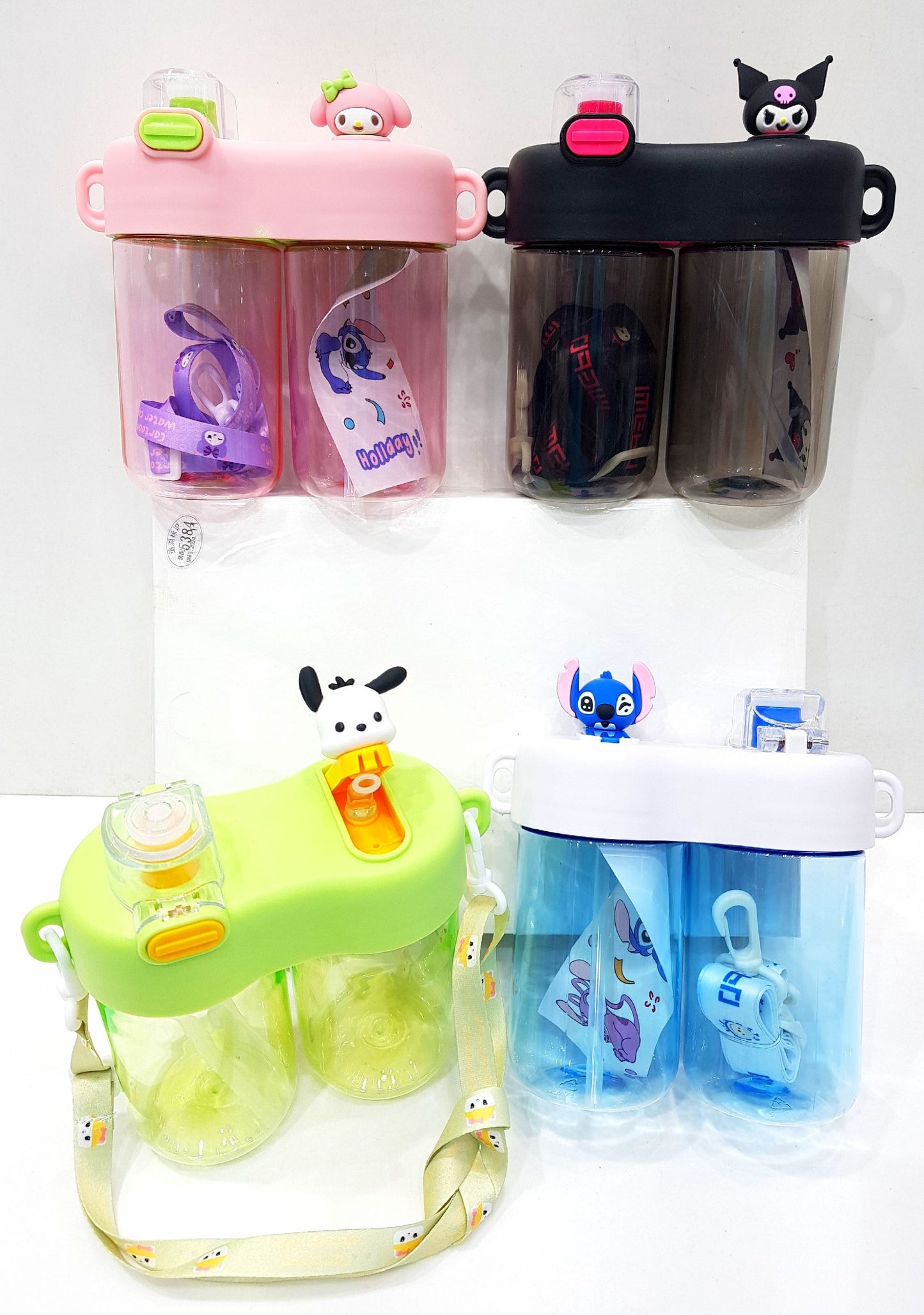 Double-compartment water bottle