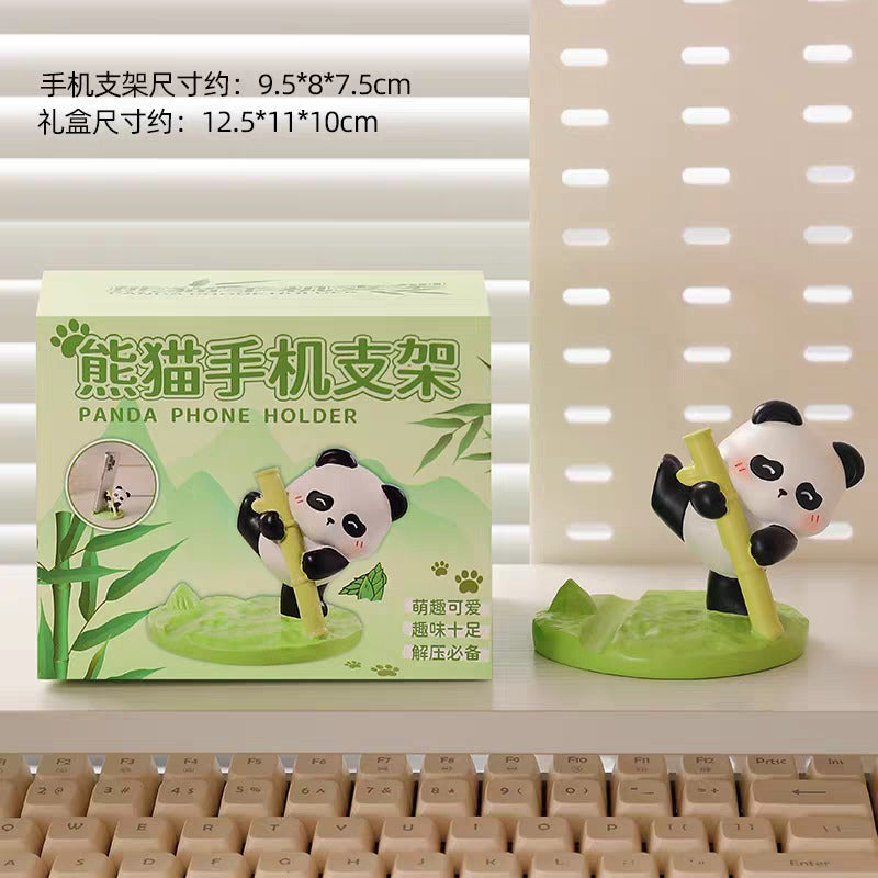Panda Theme Handmade Resin Art PhoneHolder