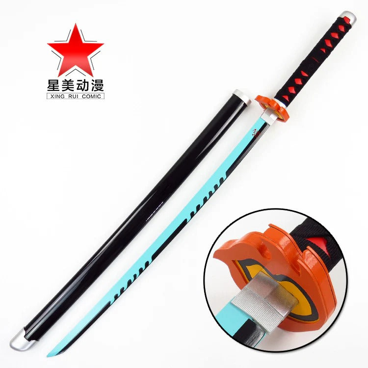 Tanjiro Fire Blue Blade 104 Cm Katana
