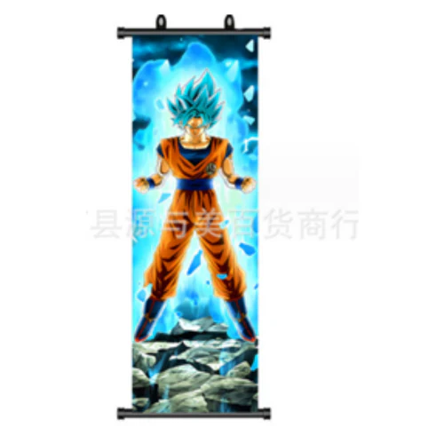 Anime Wall Scroll Blue Hair Vegeta