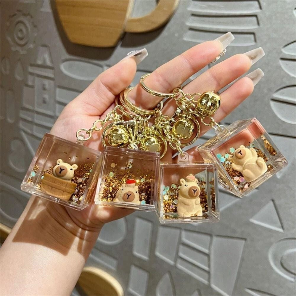 Capybara Water Keychain