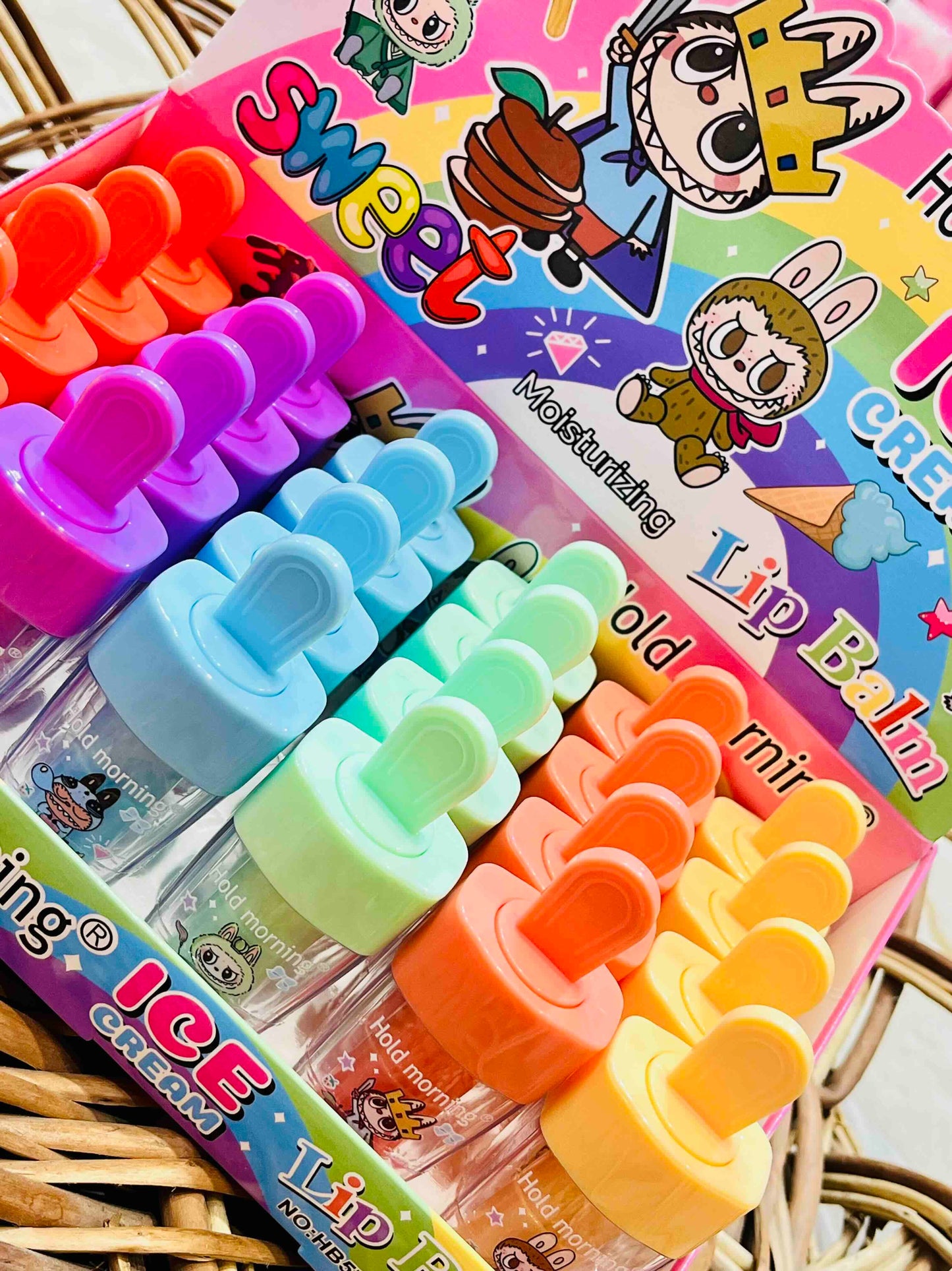 Kawaii Labubu Icecream Lipbalm