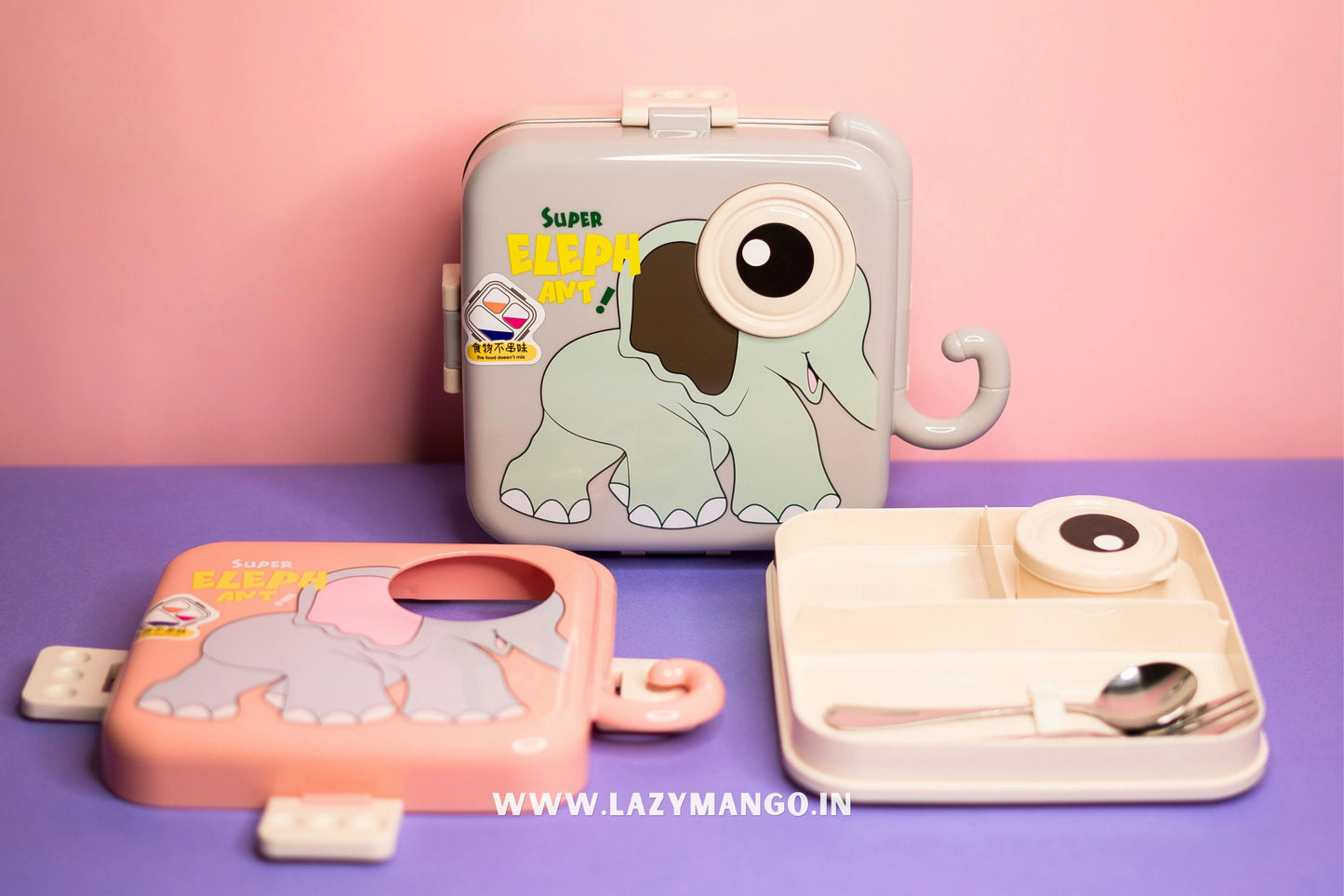 Elephant Theme Lunch Box.