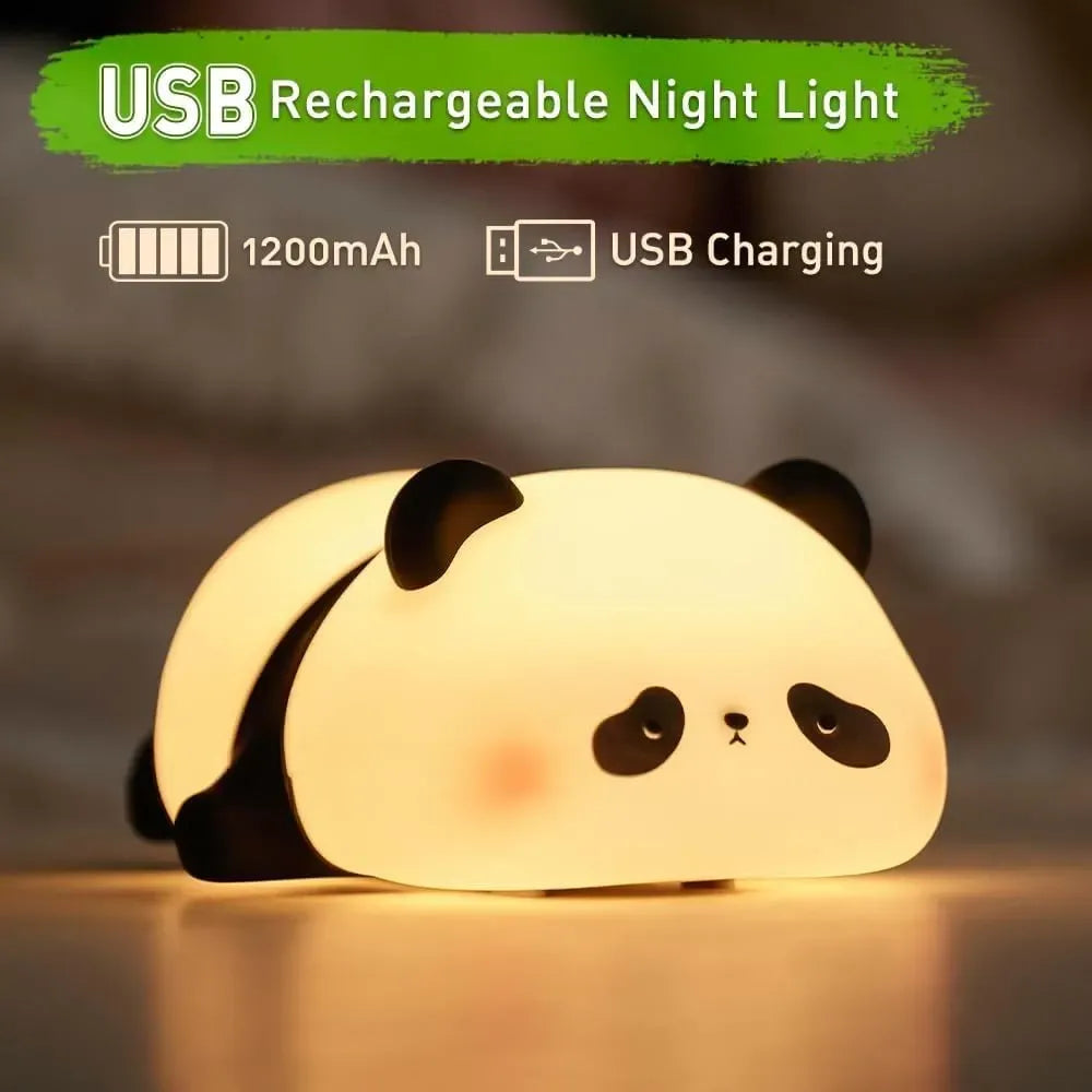 Sleeping Panda Silicon Night Lamp