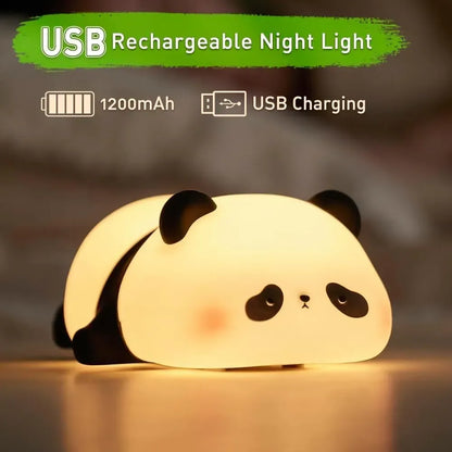 Sleeping Panda Silicon Night Lamp