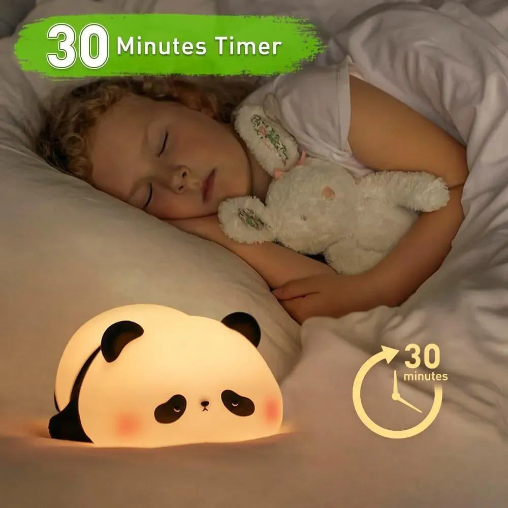 Sleeping Panda Silicon Night Lamp