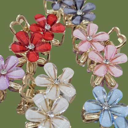 Mini hair claw clips Pack Of 6