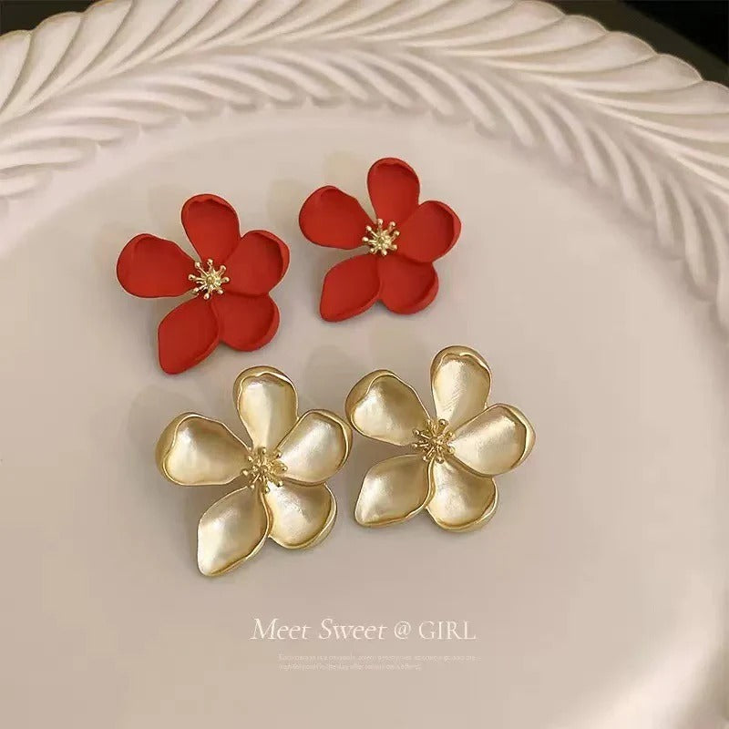 French flower earrings