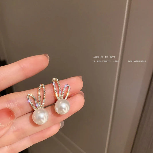 Rabbit ear earrings